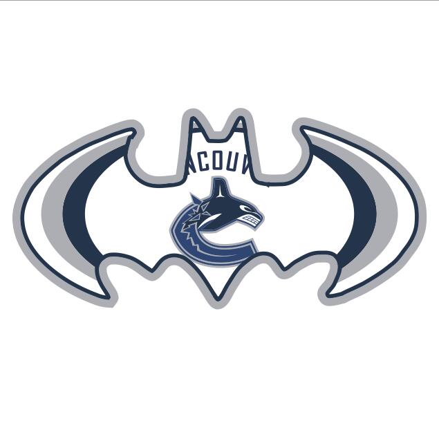 Vancouver Canucks Batman Logo iron on heat transfer